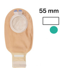 XA2D755 Welland Worek Stomijny Flair2 55mm Dwuczęściowy Otwarty Przeźroczyty