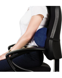 Poduszka na krzesło chroniąca kręgosłup i szyję Qmed Lumbar Half Roll