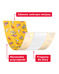 Leukoplast Kids plaster do cięcia dla dzieci w zwierzątka (6 cm x 1 m)