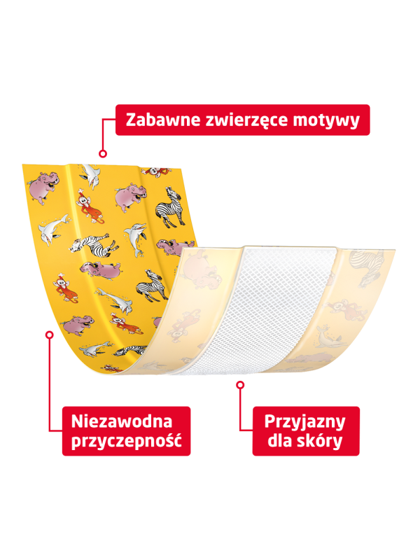 Leukoplast Kids plaster do cięcia dla dzieci w zwierzątka (6 cm x 1 m)