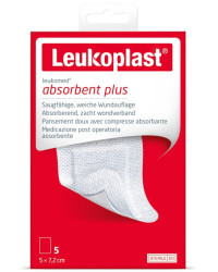 Leukoplast Leukomed absorbent plus plastry (5 x 7,2 cm) x 5 szt.