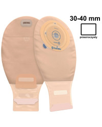 413516 Jednoczęściowy Worek Ileostomijny  Esteem+ Plastyczny z Filtrem Z Zapinką Invisiclose ConvaTec 30-40mm Otwarty Średni
