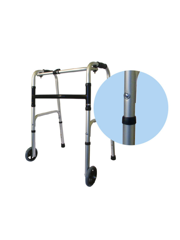 AR-003 Balkonik aluminiowy składany, dwukołowy ARmedical