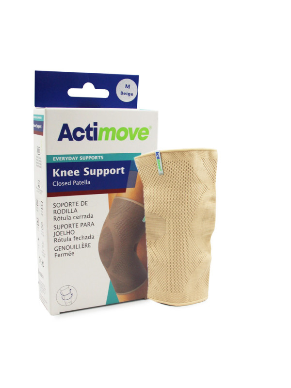 Opaska na kolano z zabudowaną rzepką ACTIMOVE Knee Support Beż