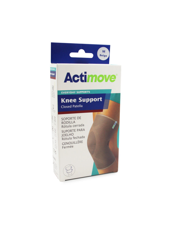 Opaska na kolano z zabudowaną rzepką ACTIMOVE Knee Support Beż