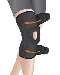 Owijana orteza kolana z regulacją kąta zgięcia i szynami bocznymi 7120 Orliman