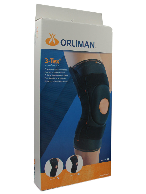 Owijana orteza kolana z regulacją kąta zgięcia i szynami bocznymi 7120 Orliman