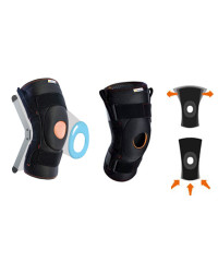 Owijana orteza kolana z regulacją kąta zgięcia i szynami bocznymi 7120 Orliman