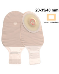 421619 Worek Stomijny  Jednoczęściowy Esteem+ Flex 20-35/40 V2 Z Filtrem Otwarty Beż z Okienkiem ConvatEC