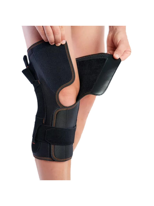 Orteza kolana otwarta z szyną i regulacją kąta zgięcia 7104-A Orliman