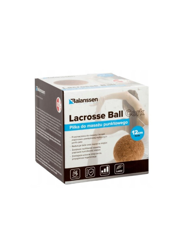 Piłka Korkowa do masażu i rehabilitacji Lacrosse Ball Cork Balanssen