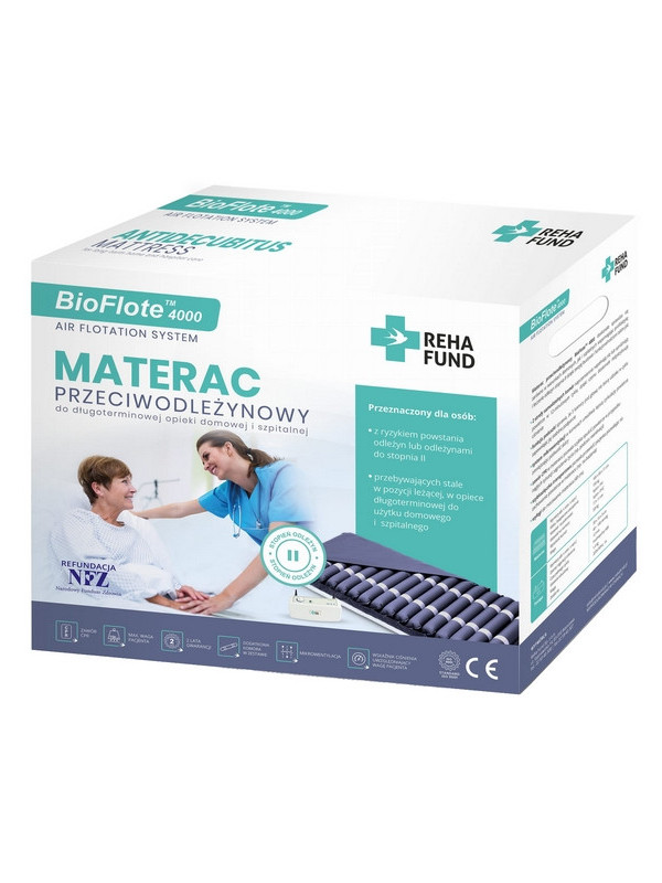 Materac przeciwodleżynowy zmienno - ciśnieniowy Biflote 4000