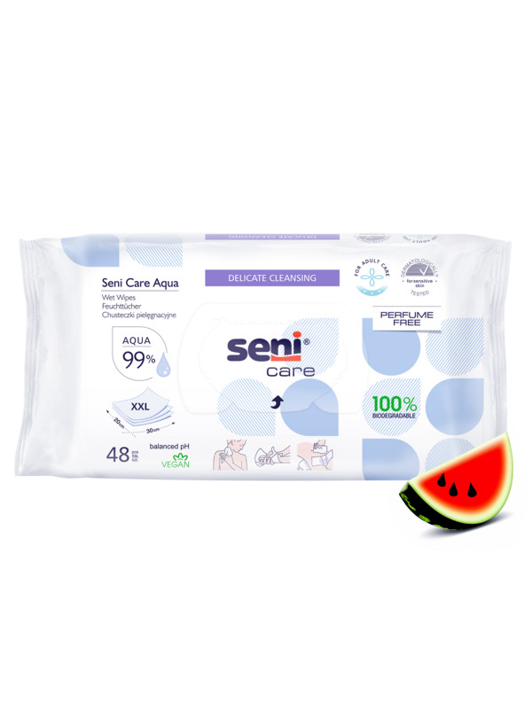 Chusteczki nawilżane mokre dla dorosłych Seni Care Aqua 48 szt.