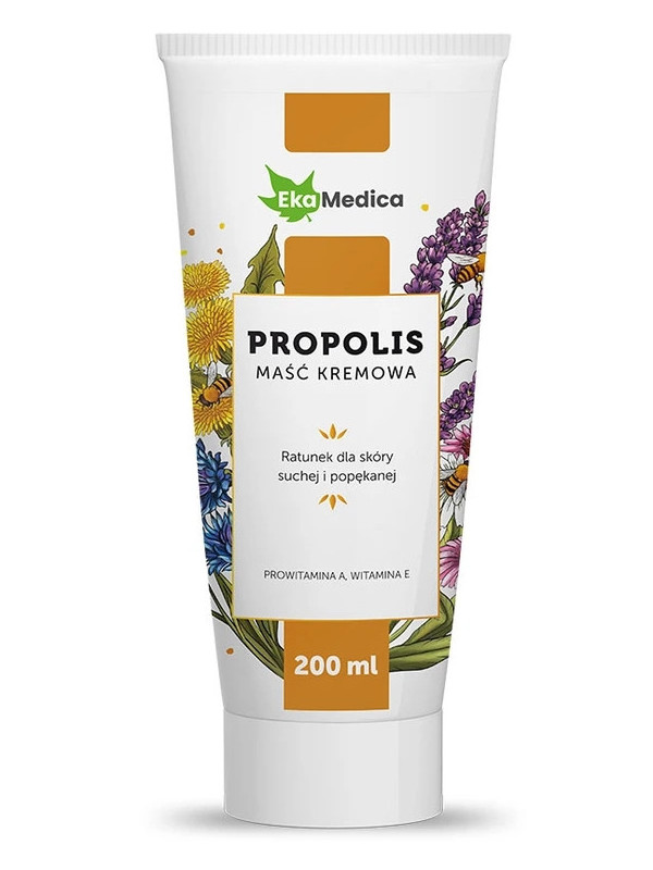 Maść propolis nawilżająca do skóry suchej EkaMedica 200 ml
