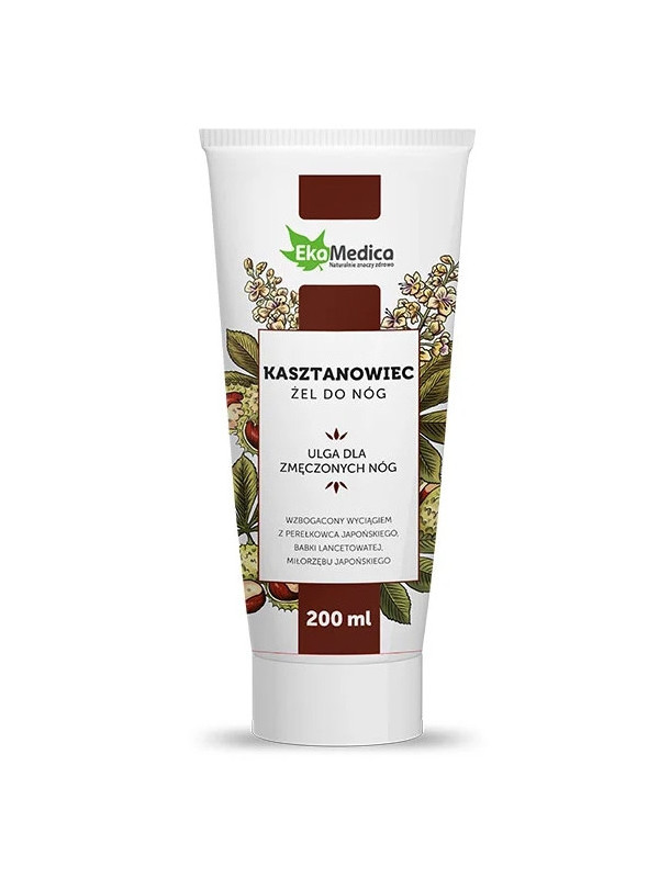 Żel z kasztanowca z perełkowcem do zmęczonych nóg EkaMedica 200 ml