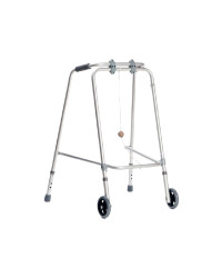 Balkonik aluminiowy z kulką – składany, dwukołowy AR-009 ARmedical