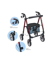 Podpórka rehabilitacyjna 4-kołowa Prestige AR-006 aluminiowa ARmedical