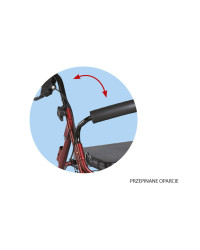 Rehabilitacyjna podpórka Comfort 4-kołowa, aluminiowa ARmedical AR-022