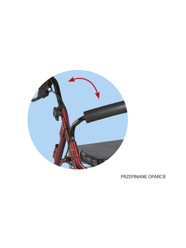 Rehabilitacyjna podpórka Comfort 4-kołowa, aluminiowa ARmedical AR-022