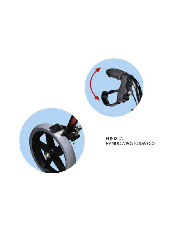 Rehabilitacyjna podpórka Comfort 4-kołowa, aluminiowa ARmedical AR-022