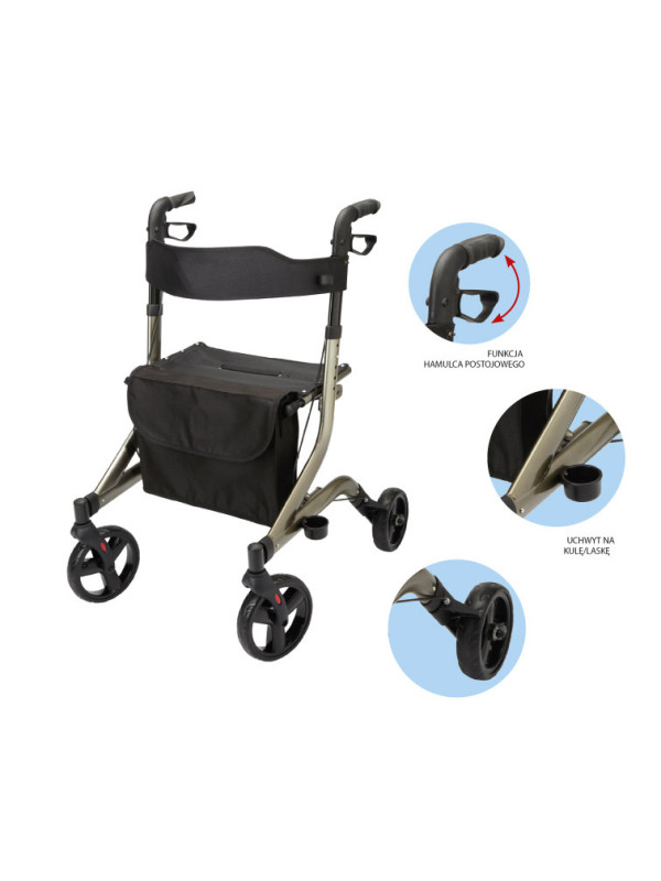 Podpórka Rehabilitacyjna AR-007 ARmedical 4-kołowa, Aluminiowa DYNAMIC