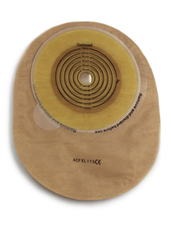 ACFXL115 Worek Stomijny Jednoczęściowa Zamknięty 15-70 mm Aurega 1 Closed Extra Duży Beżowy Cortmed