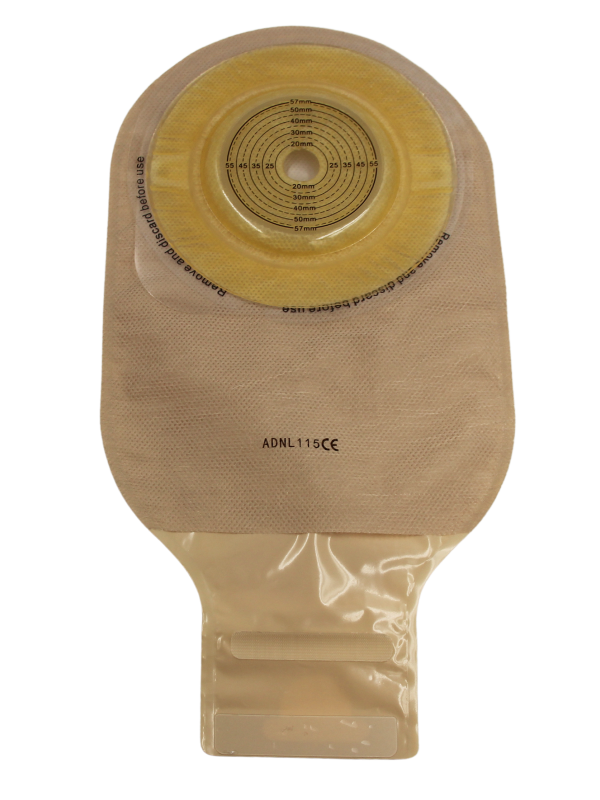 ADNL115 Worek Stomijny Jednoczęściowy Wypukły 15-57 mm Otwarty Aurega 1 Convex Light Cortmed