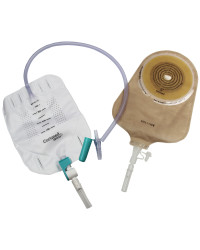 AUFL115 Worek Urostomijny Jednoczęściowy 15-60mm Aurega 1 Urostomy Beżowy Cortmed