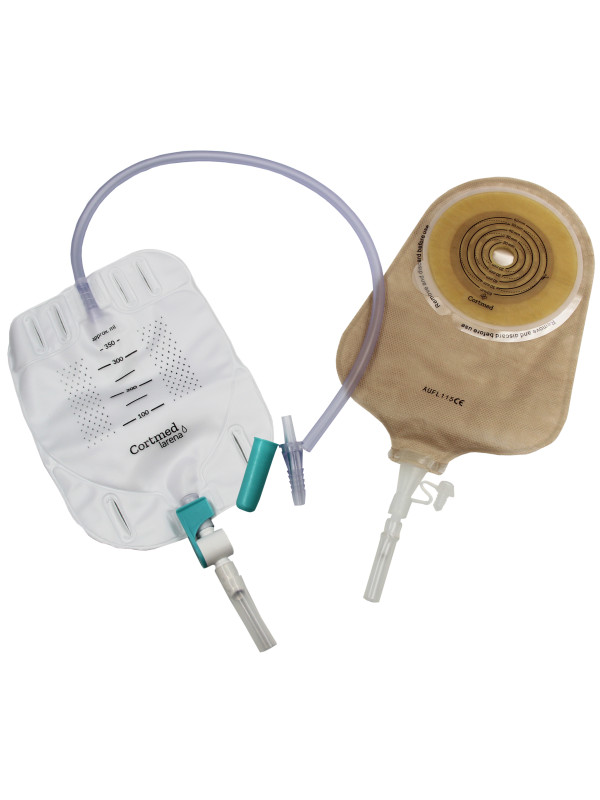 AUFL115 Worek Urostomijny Jednoczęściowy 15-60mm Aurega 1 Urostomy Beżowy Cortmed