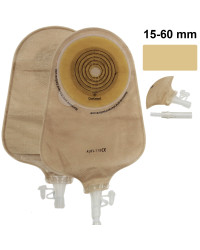 AUFL115 Worek Urostomijny Jednoczęściowy 15-60mm Aurega 1 Urostomy Beżowy Cortmed