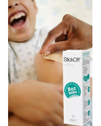 SOS050 Spray Do Usuwania Przylepców, Plastrów, Opatrunków i Kleju z Ciała 50 ml Stickoff Spray