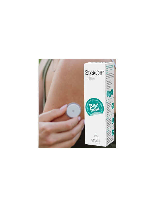 SOS050 Spray Do Usuwania Przylepców, Plastrów, Opatrunków i Kleju z Ciała 50 ml Stickoff Spray