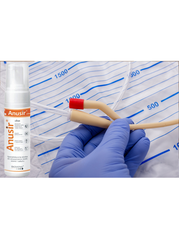 AC225 Pianka Gojąco-Oczyszczająca Do Skóry Wokół Stomii i Odbytu Hemoroidy 225 g Pielęgnacja Skóry Podrażnionej Anusir Clean
