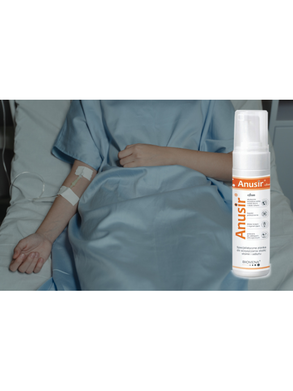 AC225 Pianka Gojąco-Oczyszczająca Do Skóry Wokół Stomii i Odbytu Hemoroidy 225 g Pielęgnacja Skóry Podrażnionej Anusir Clean