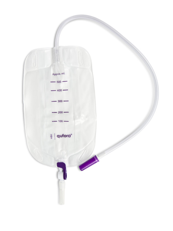 11061901 Worek Do zbiórki Moczu 0,35 L Dren 30 cm Leg Bag Premium Przezroczysty MBH QUFORA