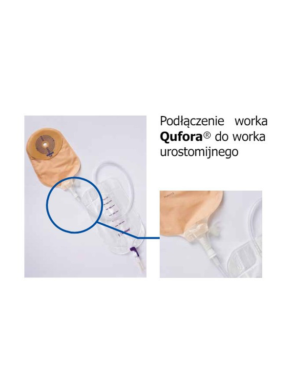 11061901 Worek Do zbiórki Moczu 0,35 L Dren 30 cm Leg Bag Premium Przezroczysty MBH QUFORA