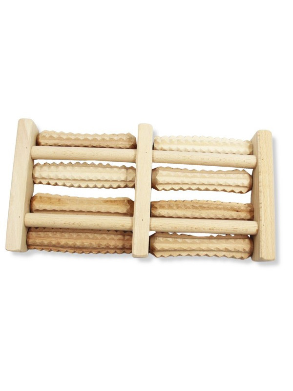 Drewniany Masażer Do Stóp i Dłoni Czterorzędowy 8 Rolkowy ms-04 a Tylmax