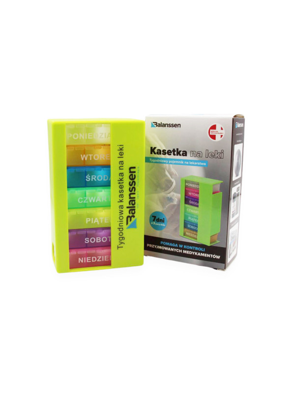 Kasetka Pojemnik Na Leki Wieża Tygodniowa 3 Dawki Balanssen
