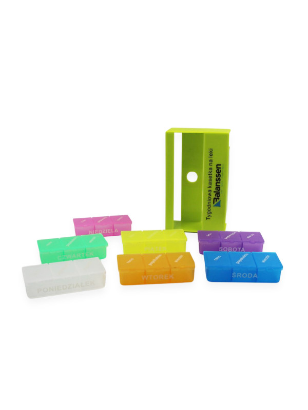 Kasetka Pojemnik Na Leki Wieża Tygodniowa 3 Dawki Balanssen