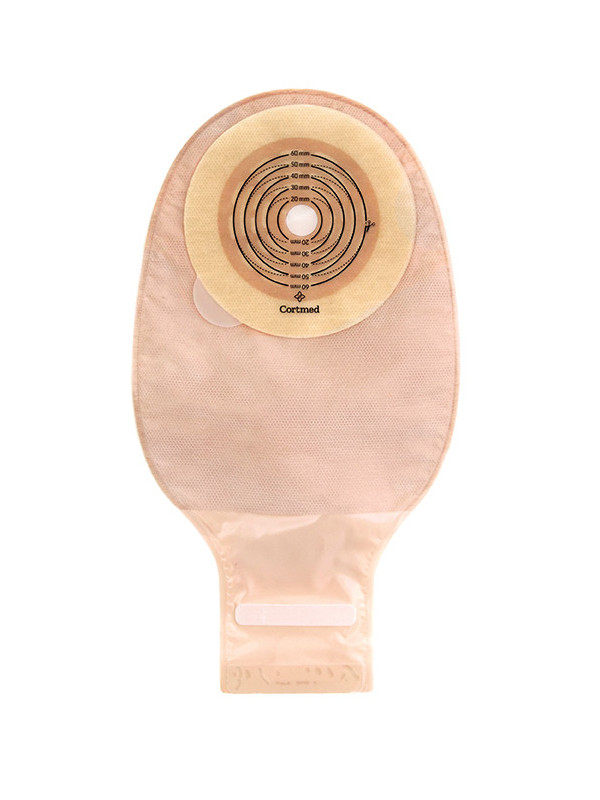 ADFL115 Worek Stomijny Jednoczęściowy 15-60 mm Aurega 1 Drainable Otwarty Beżowy Cortmed