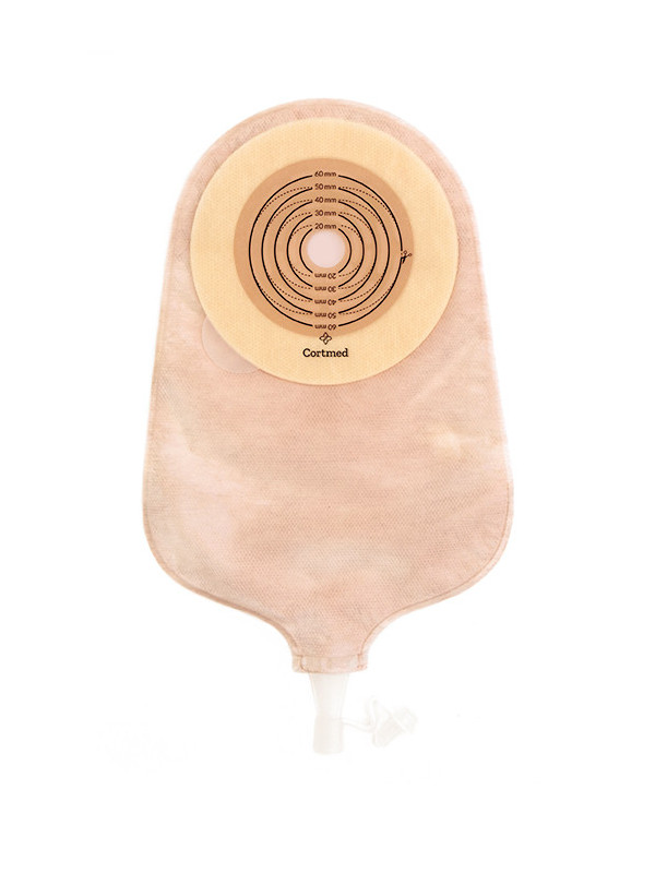 AUFL115 Worek Urostomijny Jednoczęściowy 15-60mm Aurega 1 Urostomy Beżowy Cortmed
