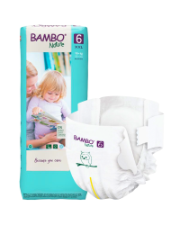 Abena Bambo Nature 6 XXL 16+ kg pieluchy zapinane na rzepy dla dzieci