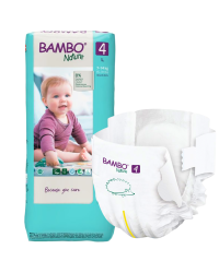 Abena Bambo Nature 4 eko pieluchomajtki 7-14 kg na rzepy dla dzieci