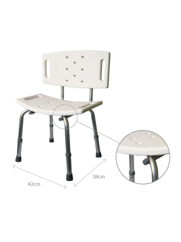 Krzesło prysznicowe z oparciem AR-203 ARmedical