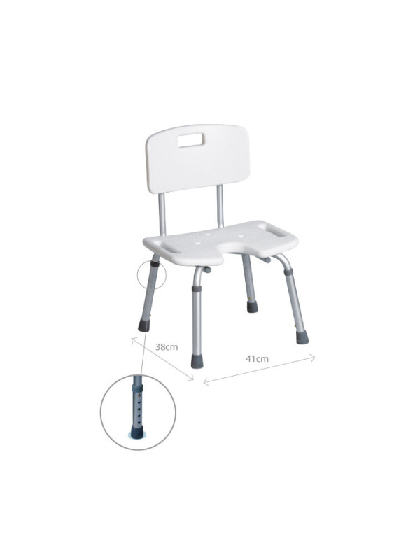 Krzesło prysznicowe z wycięciem „U” AR-208 ARmedical