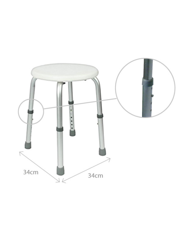 Okrągły taboret prysznicowy AR-201 ARmedical