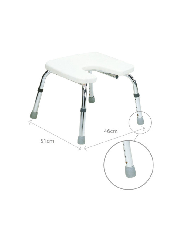 Taboret prysznicowy z wycięciem „U” AR-209 ARmedical