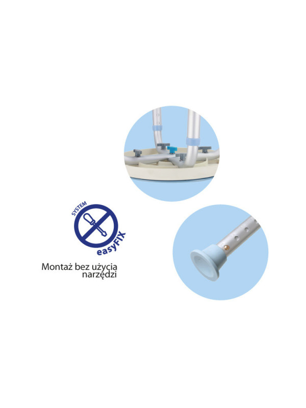 Taboret prysznicowy okrągły – obrotowy AR-201A ARmedical