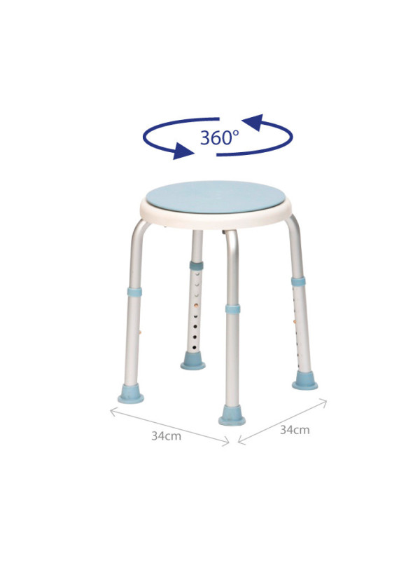 Taboret prysznicowy okrągły – obrotowy AR-201A ARmedical