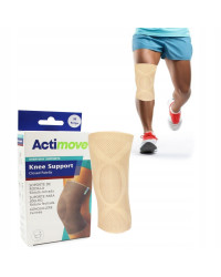 Opaska na kolano z zabudowaną rzepką ACTIMOVE Knee Support Beż